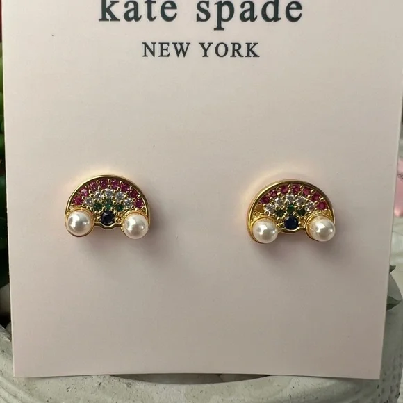 Kate Spade Wishes Rainbow Stud Earrings - Picture 2 of 4
